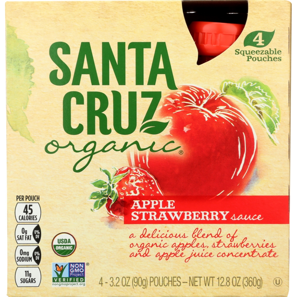 Organic Apple Strawberry Sauce - 12.8 oz