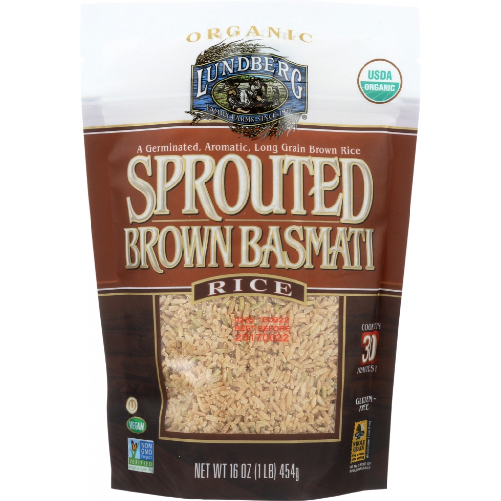 Organic Sprouted Brown Basmati Rice - 16 oz