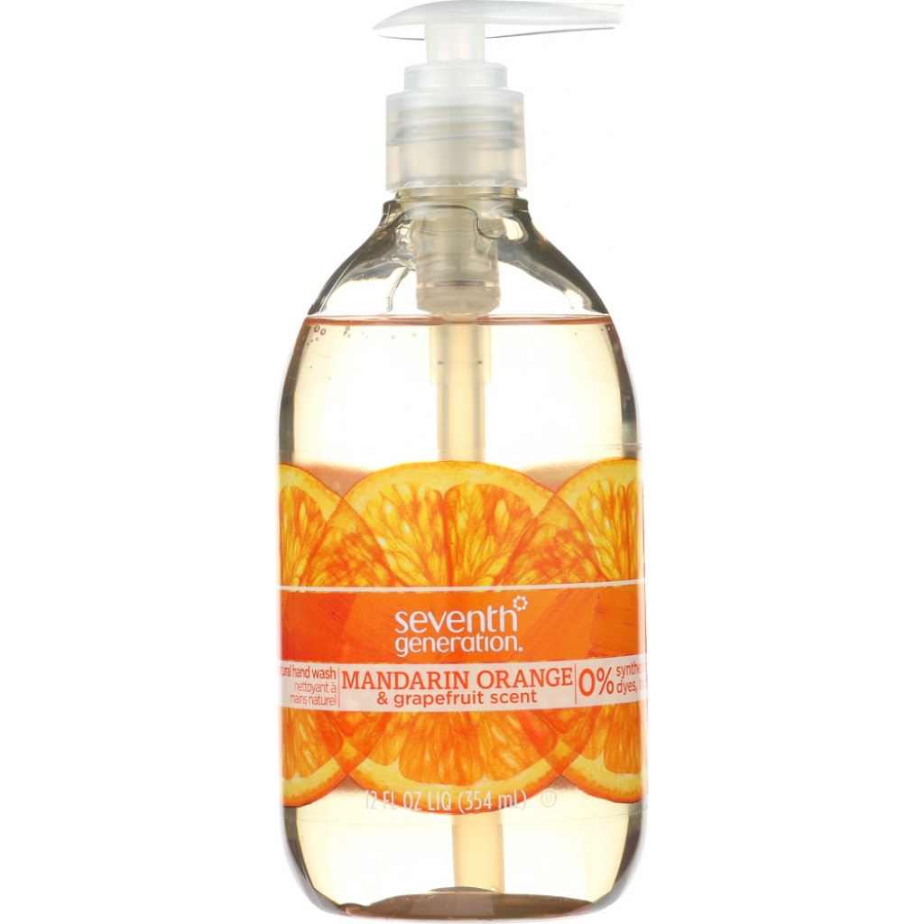 Mandarin Orange & Grapefruit Natural Hand Wash - 12 oz