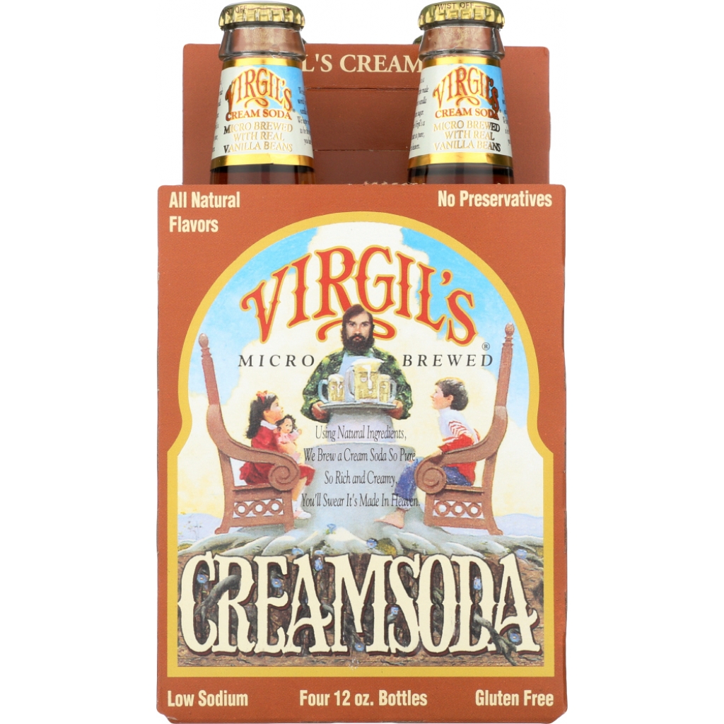 Virgil’s Microbrewed Cream Soda - 4 Pack, 48 oz