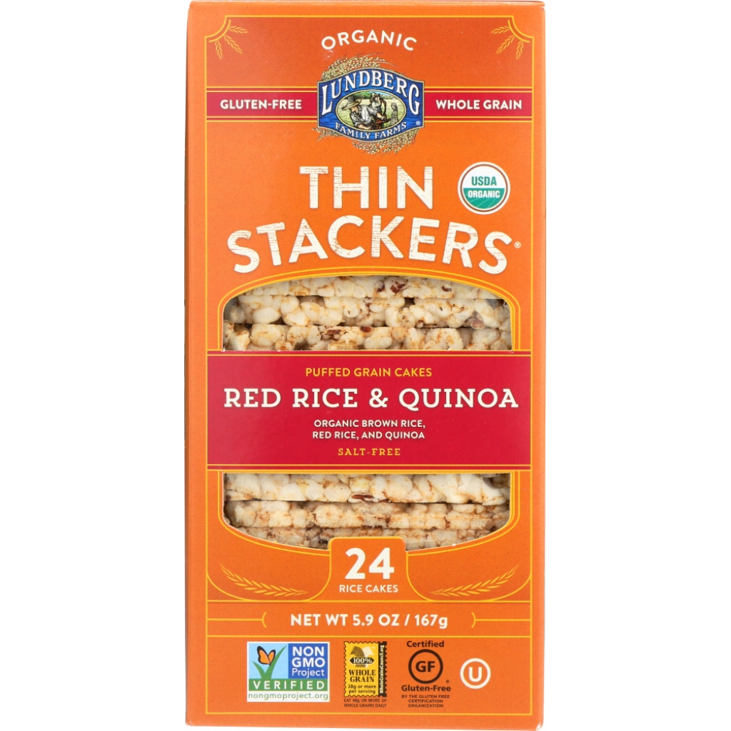 Red Rice and Quinoa Thin Stackers, 5.9 oz