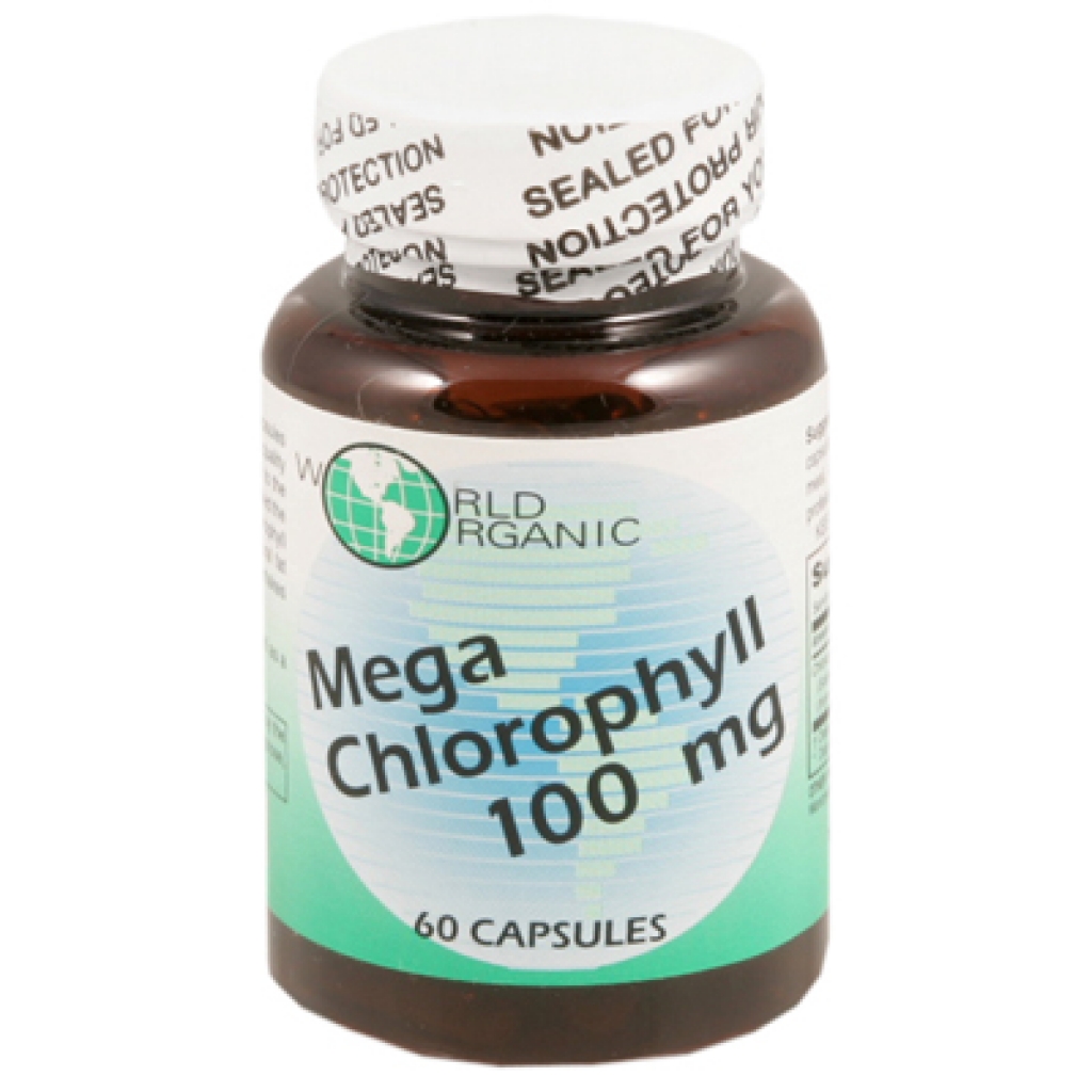 Mega Chlorophyll Capsules - 100 mg, 60 Capsules