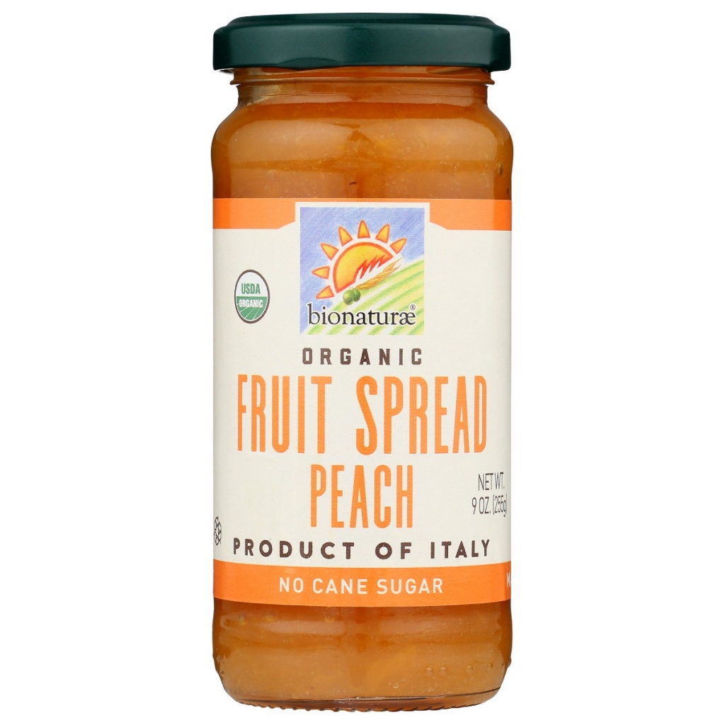 Organic Peach Fruit Spread - 9 Oz