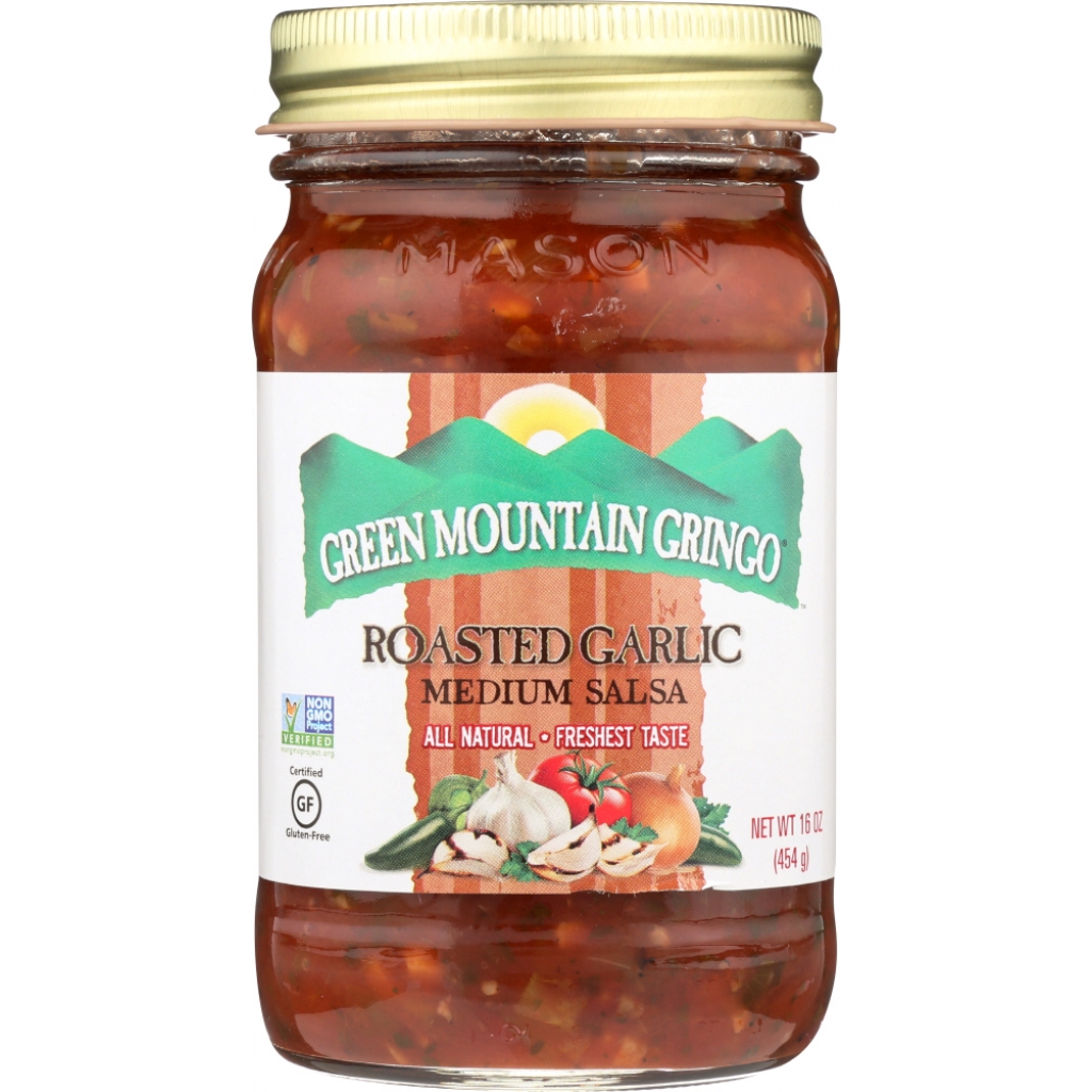 Flavorful Roasted Garlic Medium Salsa, 16 oz