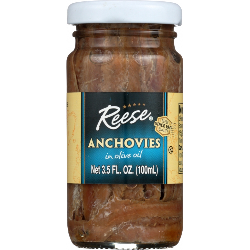 Glass Jar Flat Anchovies - 3.5 oz