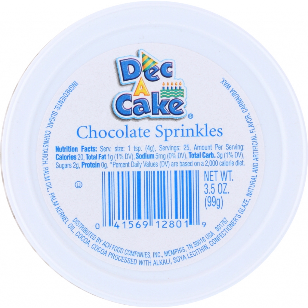 Chocolate Sprinkles Cup, 3.5 oz