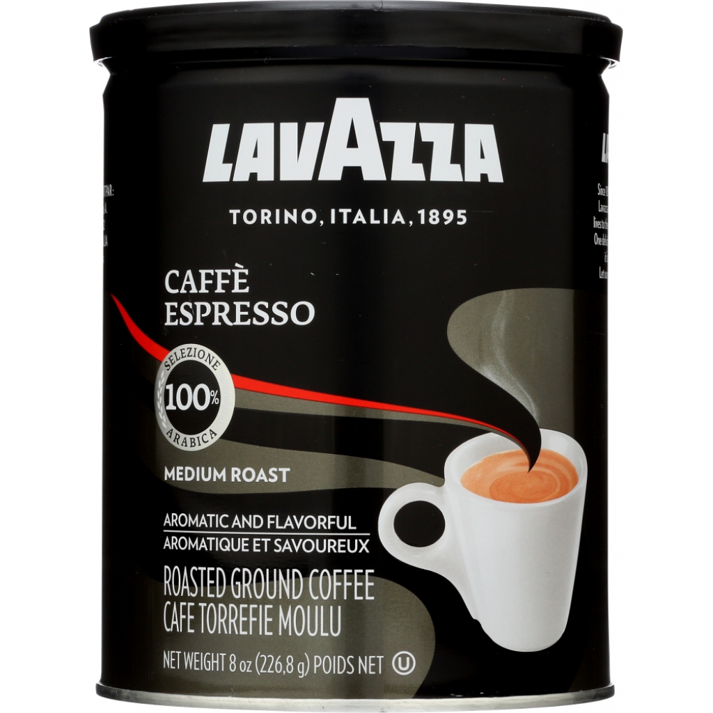 Lavazza Ground Espresso Coffee, 8 oz