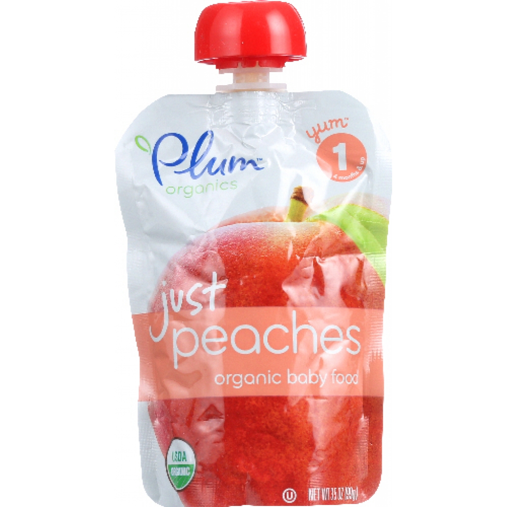 Organic Baby Puree Just Fruit Peach, 3.5 oz