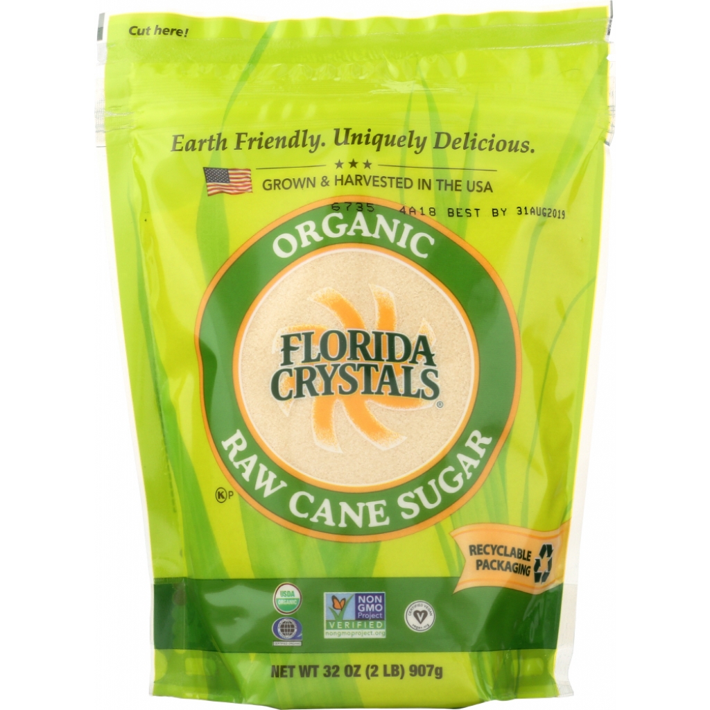 Organic Raw Cane Sugar - 2 lb