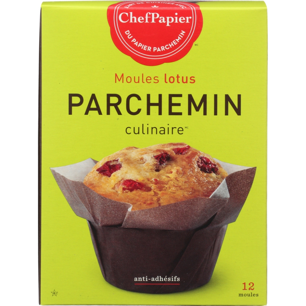 Lotus Parchment Baking Cups, 12 pc