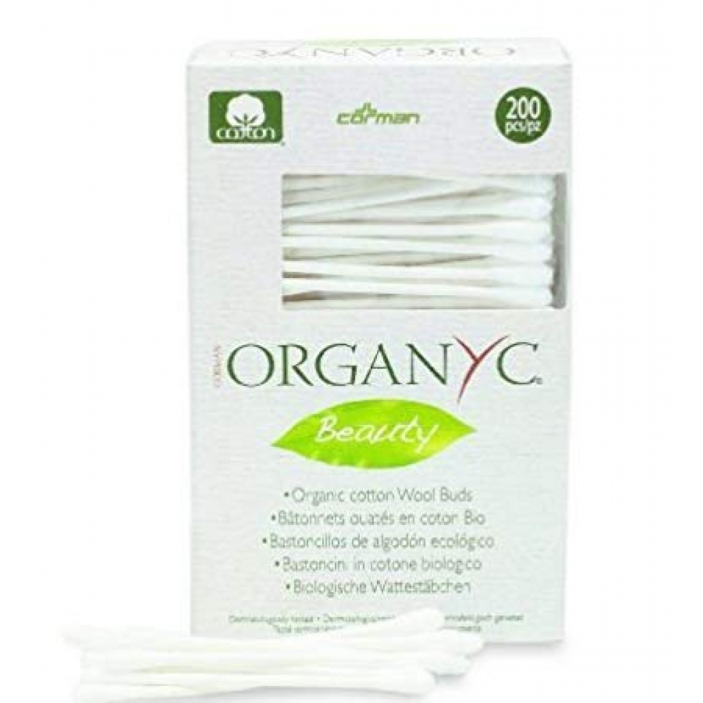 Organic Cotton Swabs - 200 pcs