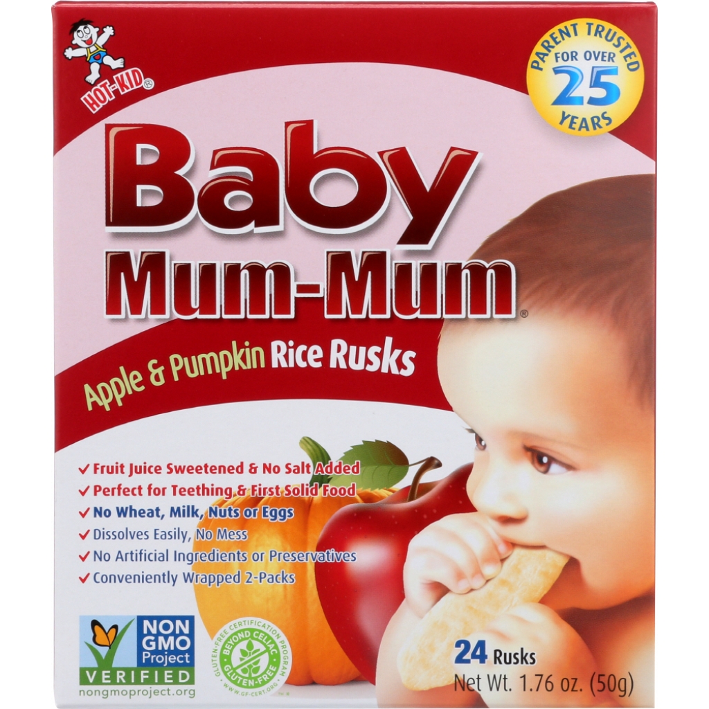 Baby Mum-Mums Apple Rice Biscuits - Trusted Teething Snack