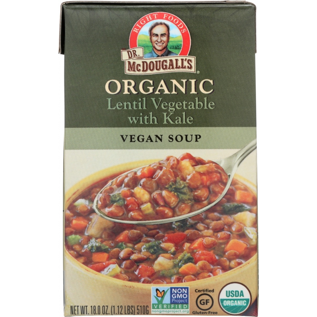 Organic Vegetable Lentil Soup, 18 oz