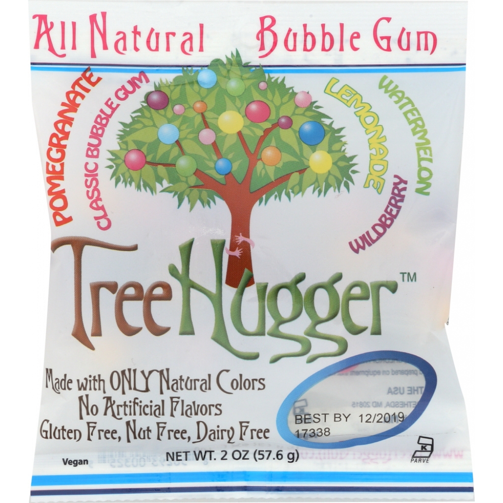 Tree Hugger Vegan Bubble Gumballs - Fantastic Fruit - 2 oz