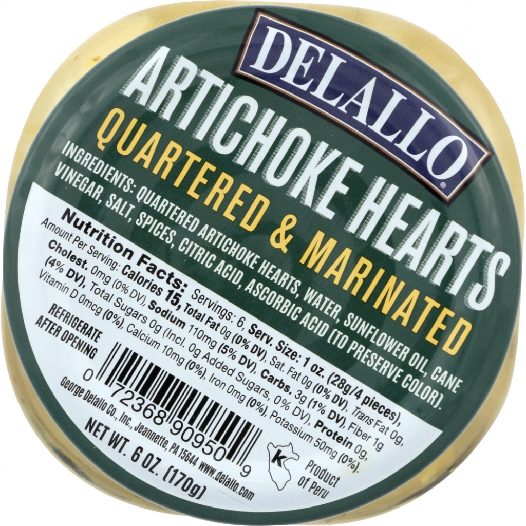 Marinated Artichoke Hearts, 6 oz