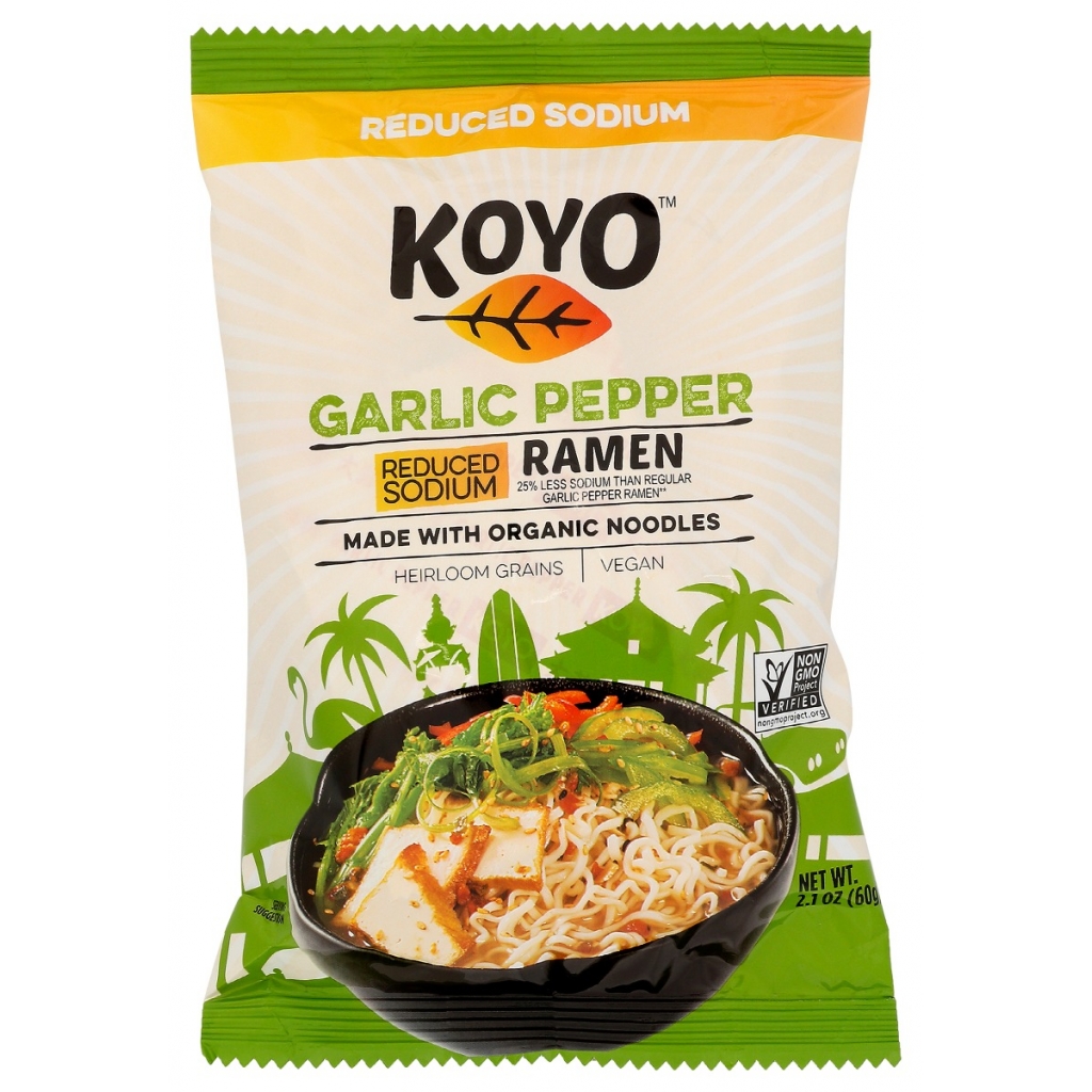 Garlic Pepper Reduced Sodium Ramen, 2 oz