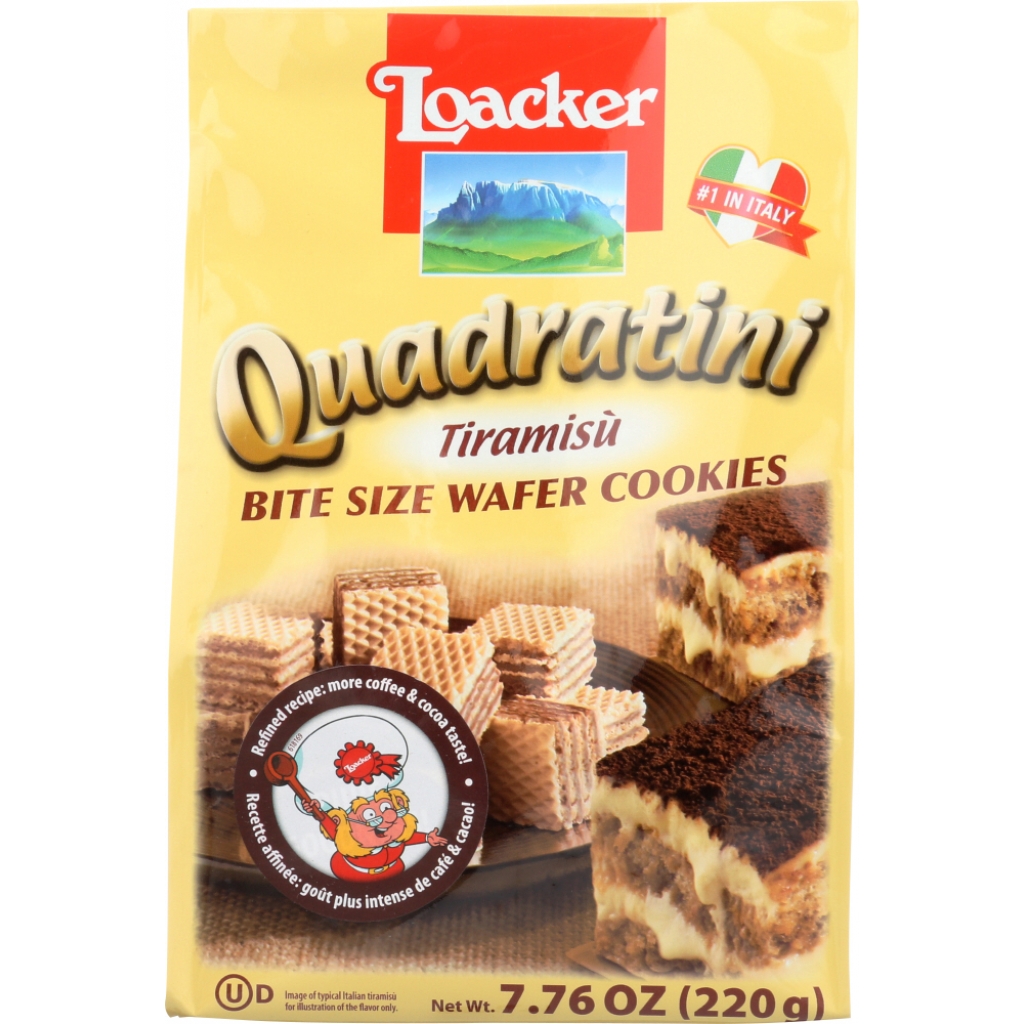 Quadratini Tiramisu Wafer - 220g (7.76 oz)