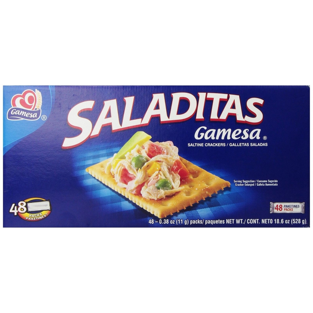 Gamesa Saladitas Mini Pack Crackers - Authentic Saltine Crackers, 18.6 oz