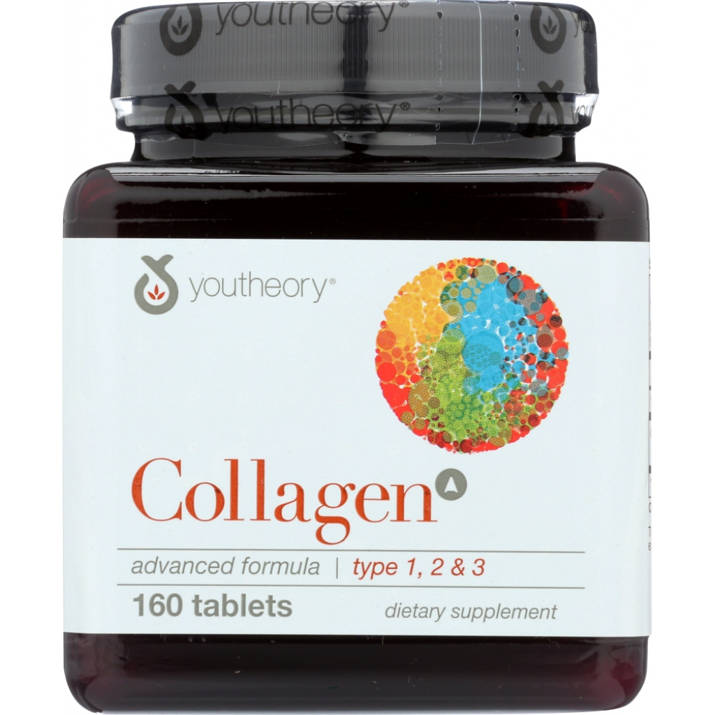 Advanced Collagen Formula with Vitamin C, 160 Tablets - Anti-Aging Support