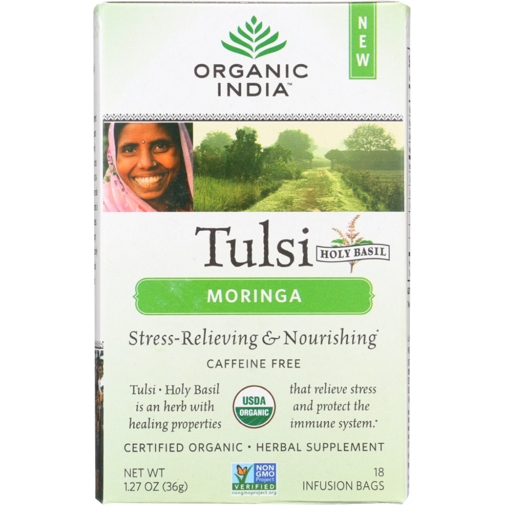 Organic Tulsi Moringa Tea - 18 Bags