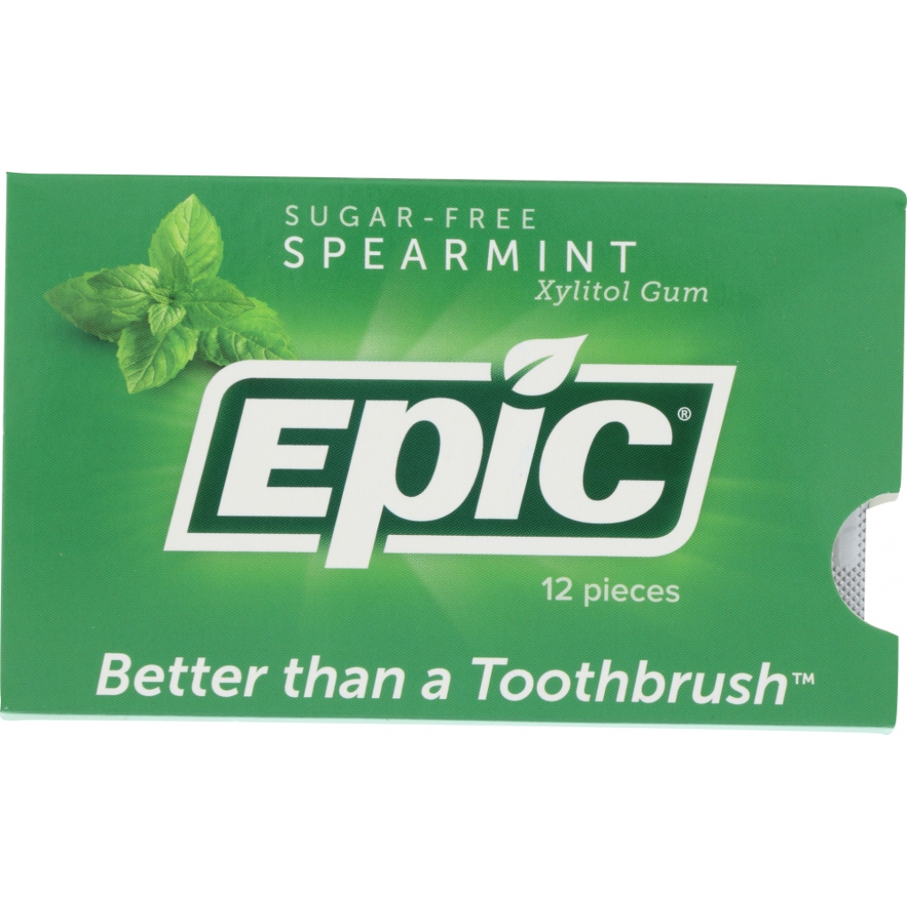 Spearmint Xylitol Gum - 12 pieces