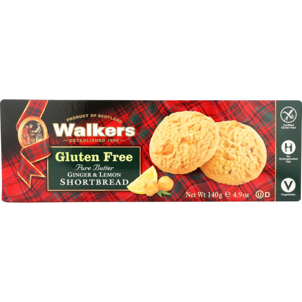 Gluten-Free Ginger and Lemon Shortbread - 4.9 oz