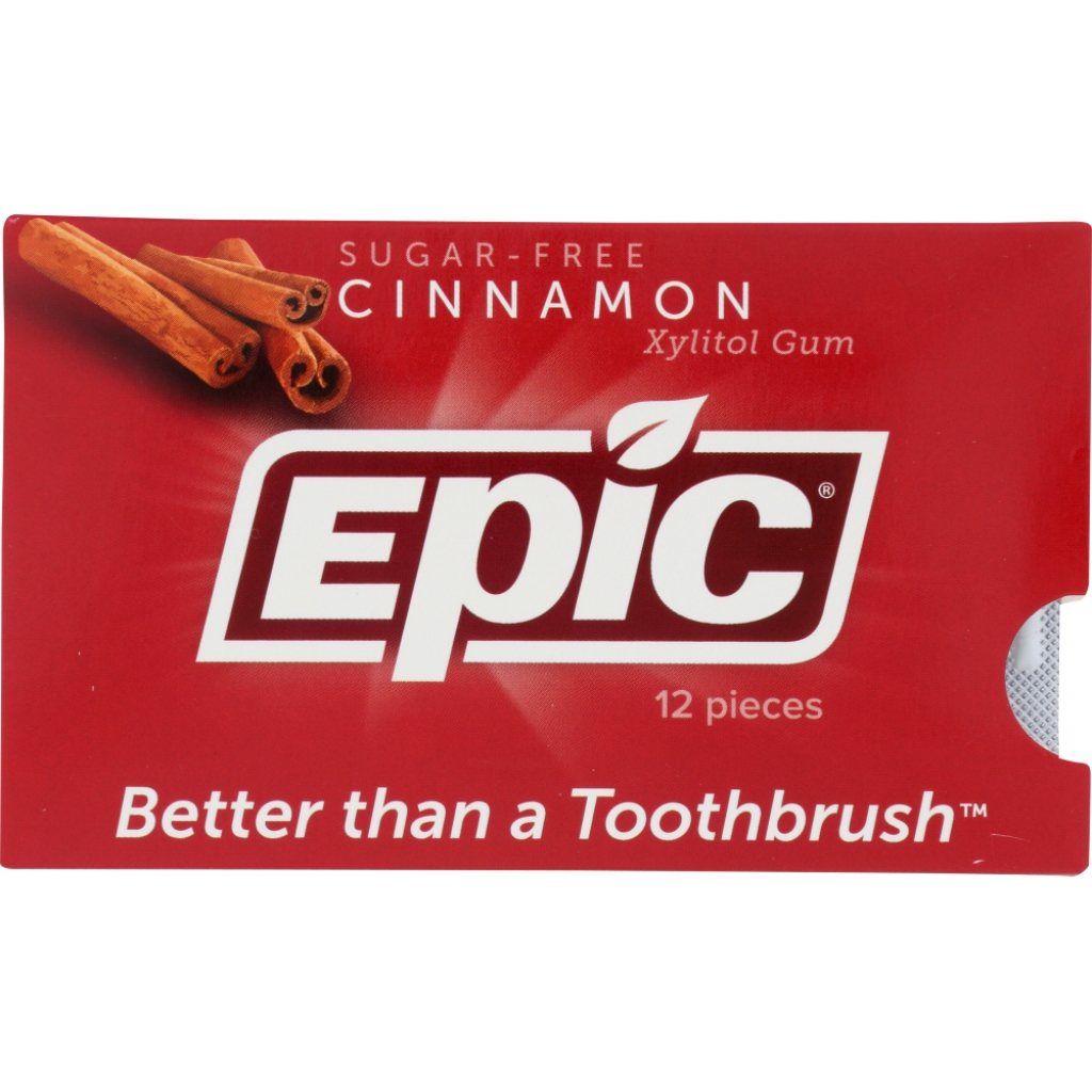 Cinnamon Xylitol Gum, 12 pc