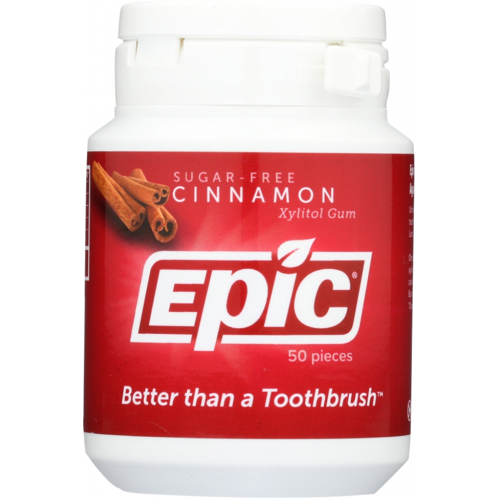 Sugar-Free Cinnamon Xylitol Gum - 50 Pieces