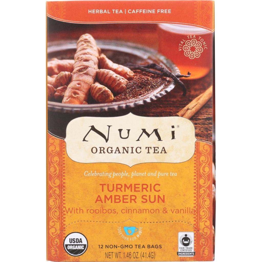 Organic Turmeric Amber Sun Tea - 12 Bags