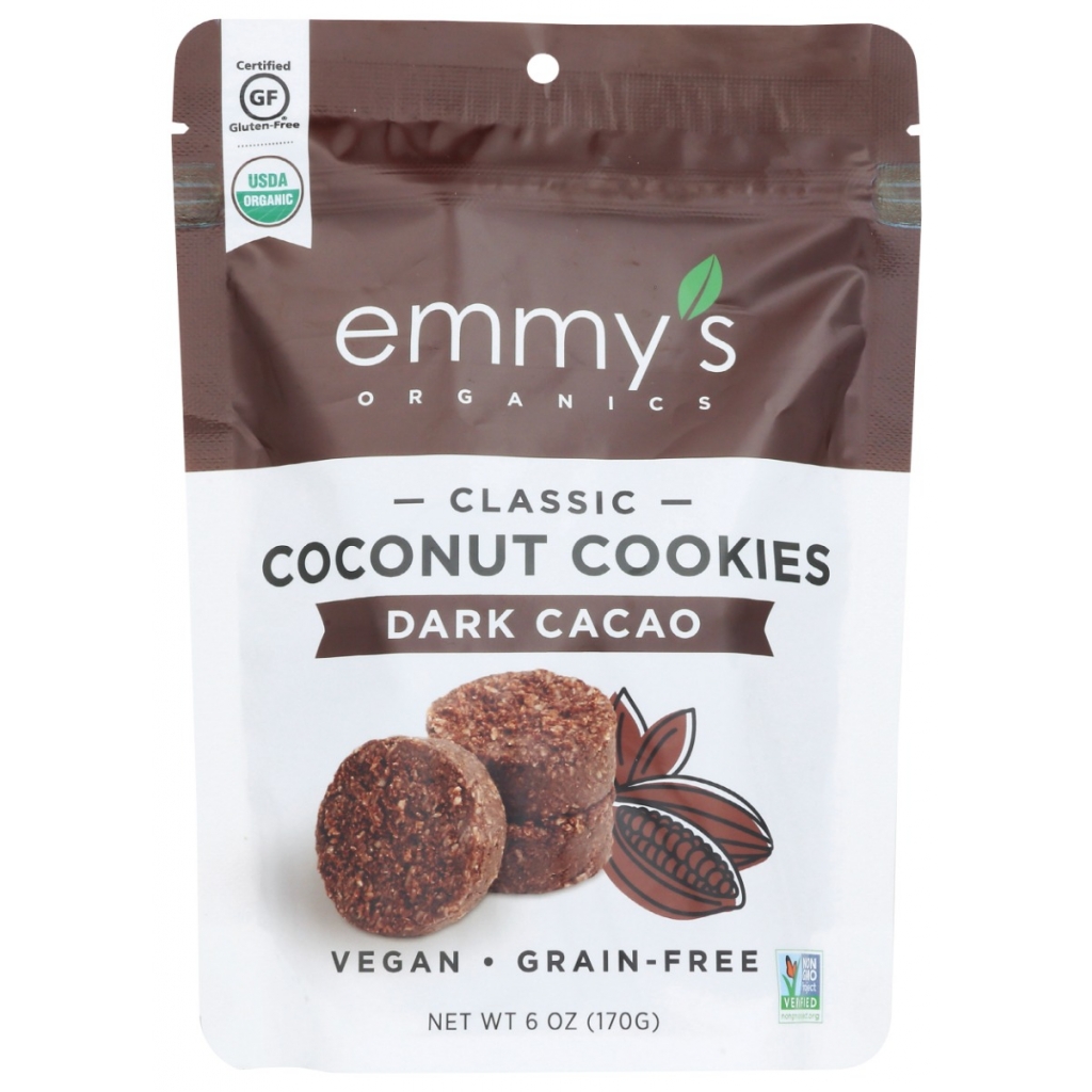 Dark Cacao Coconut Cookies, 6 oz