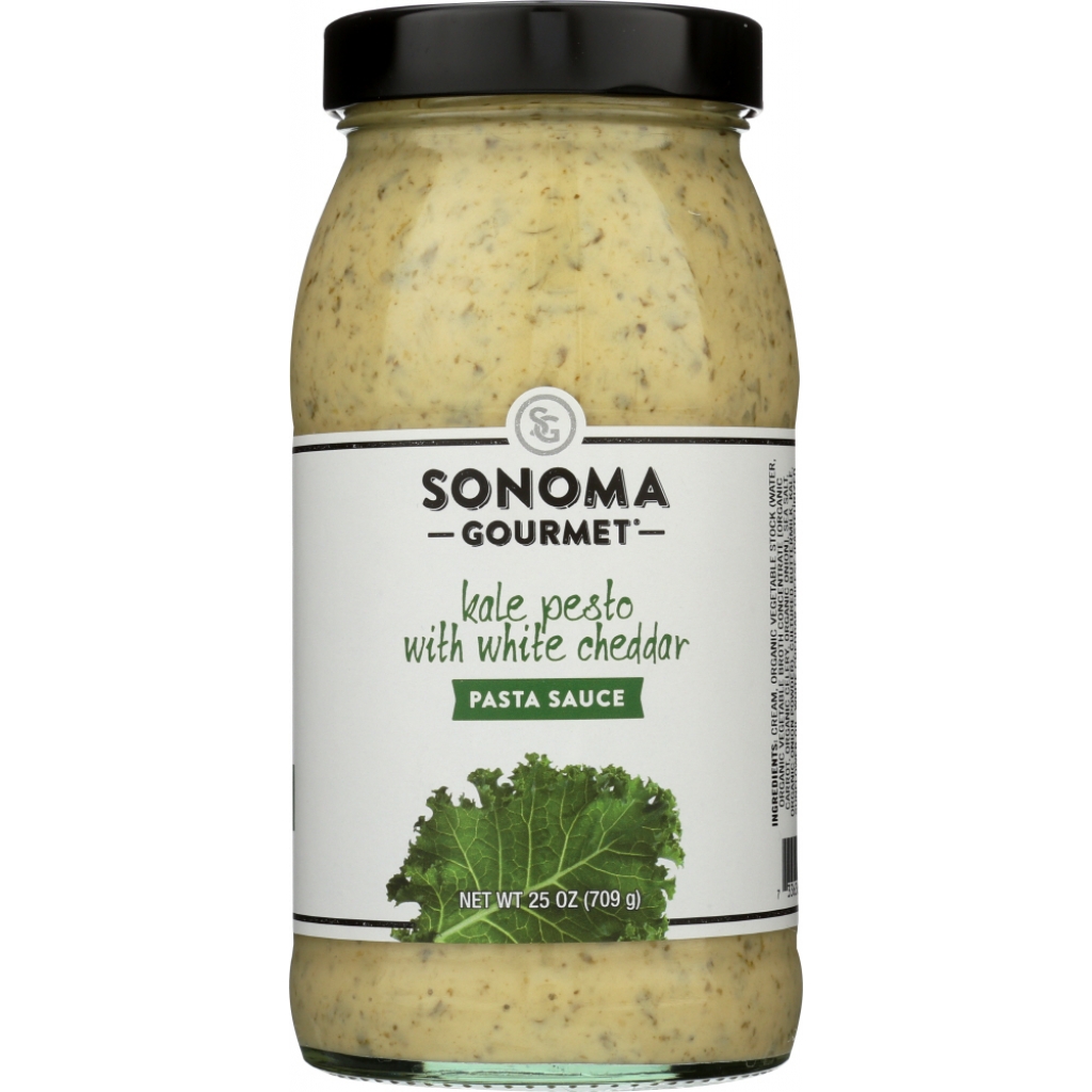 Kale Pesto White Cheddar Pasta Sauce, 25 oz