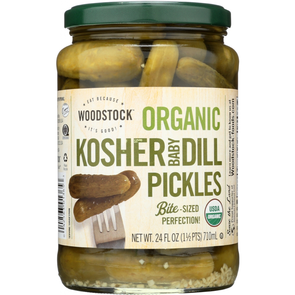 Organic Baby Dill Pickles, 24 oz