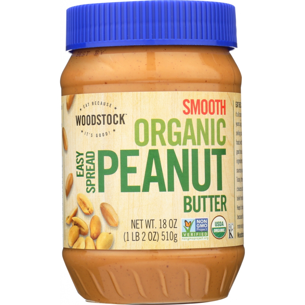 Organic Smooth Creamy Peanut Butter - 18 oz