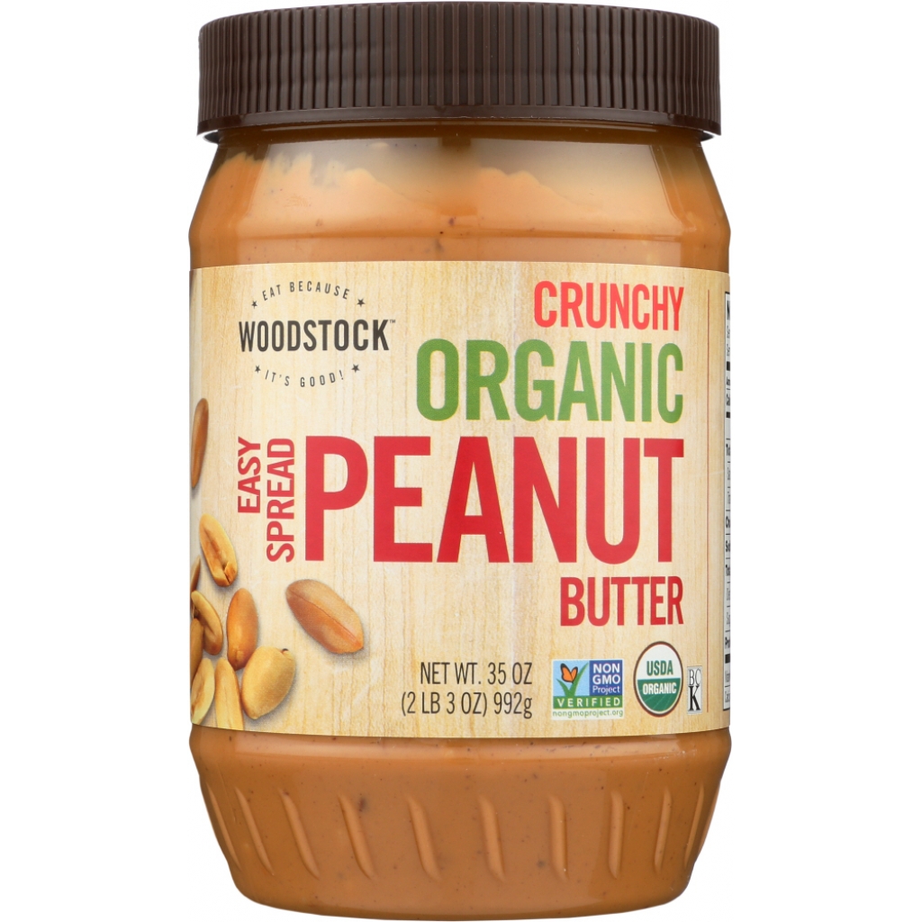 Crunchy Organic Peanut Butter - 35 oz