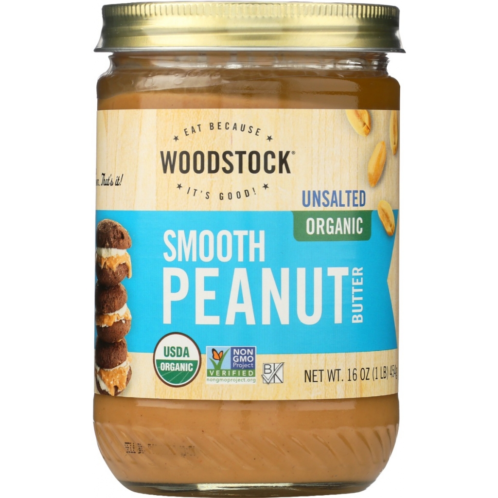 Unsalted Organic Peanut Butter - 16 oz