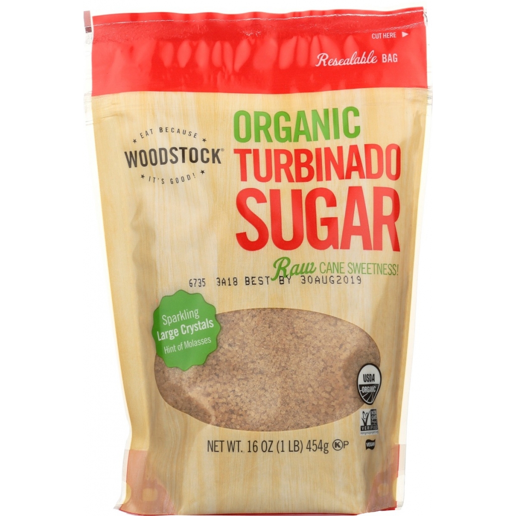 Organic Turbinado Sugar, 16 oz