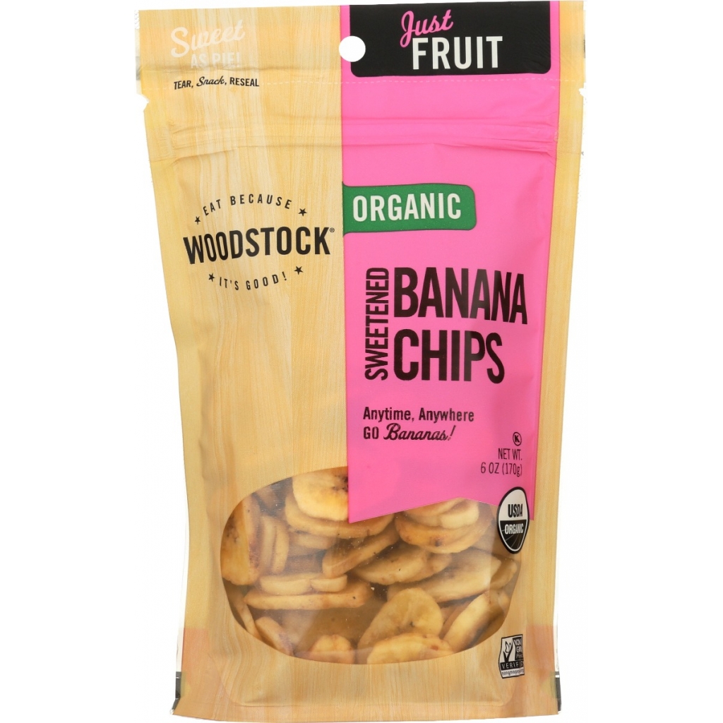 Banana Sweetened Organic Chips - 6 oz.