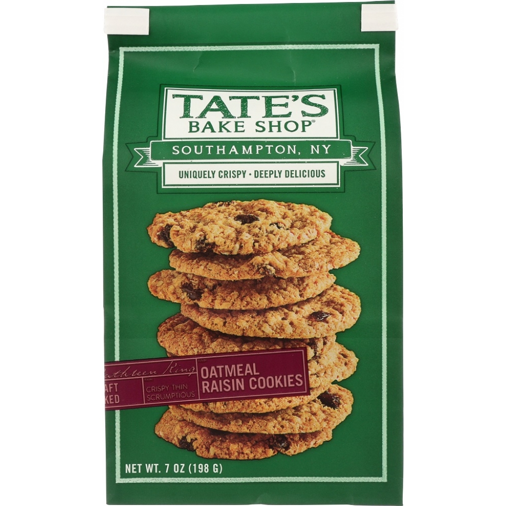 Tate's Oatmeal Raisin Cookies - 7 oz