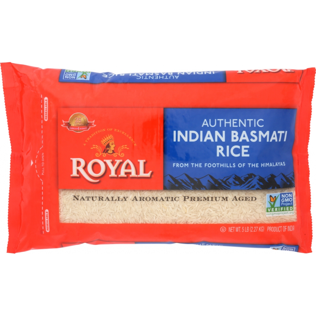 Authentic Basmati Rice Poly Pillow Pack - 5 lb - Unique Flavor