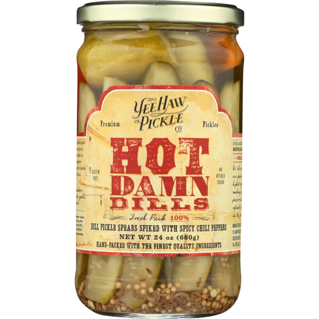 Hot Damn Dills Pickles - 24 oz