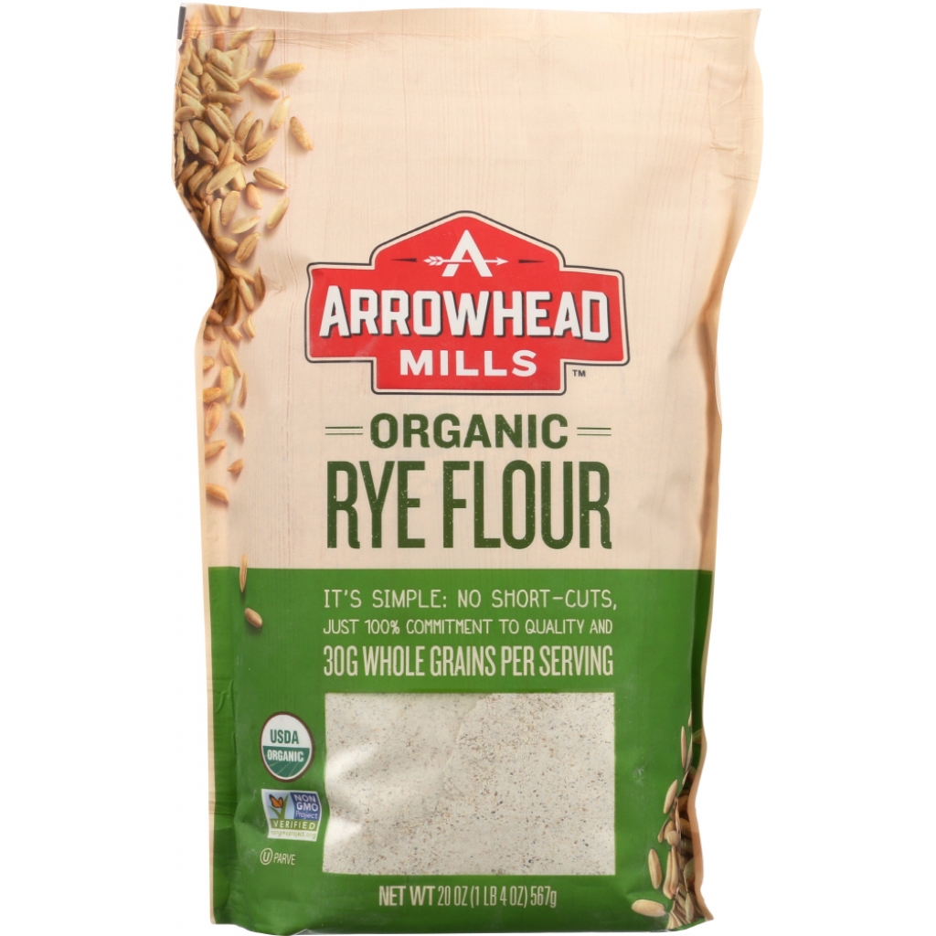 Organic Arrowhead Mills Rye Flour - 20 oz.