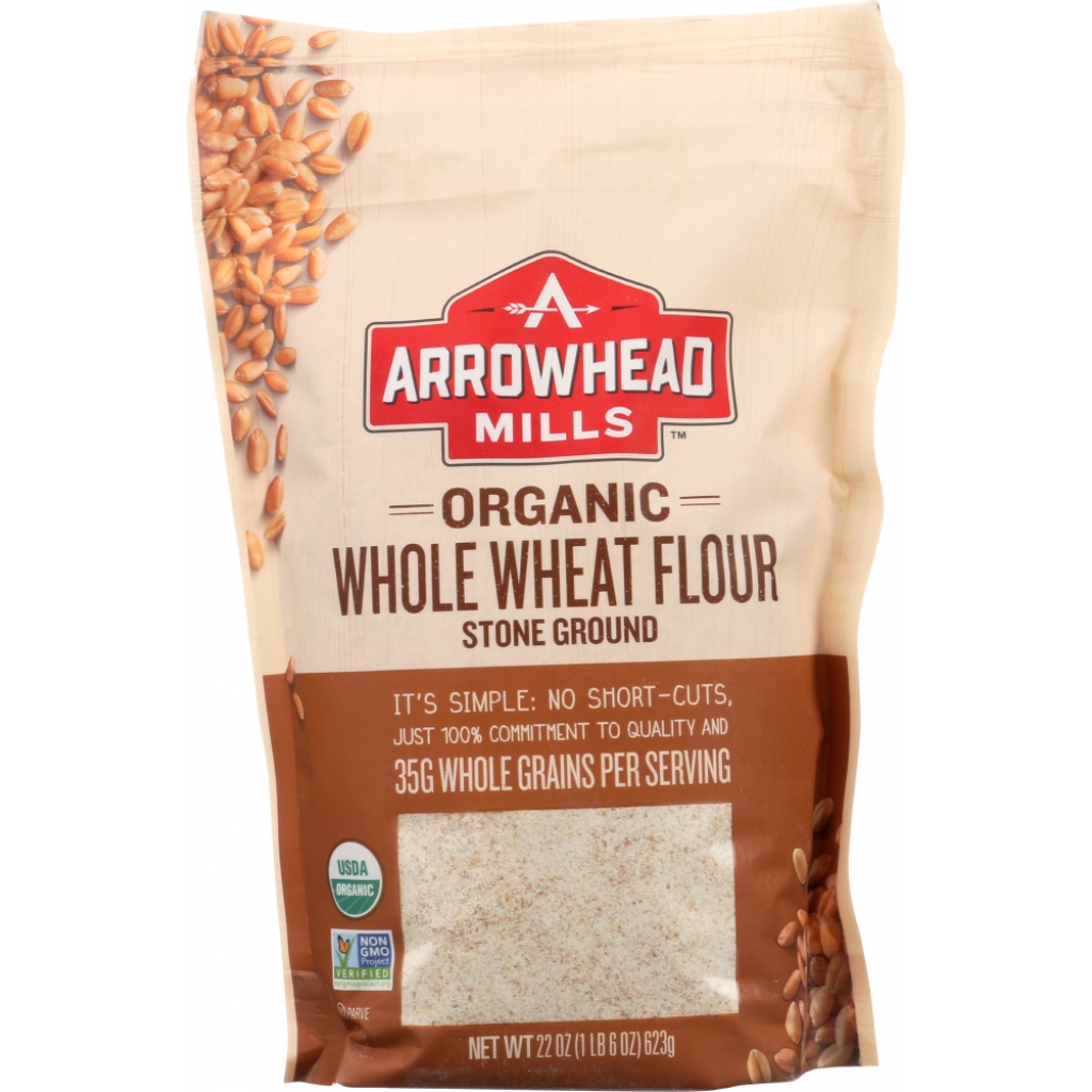 Organic Stone Ground Whole Wheat Flour - 22 oz