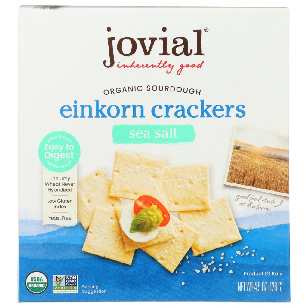 Jovial Sourdough Sea Salt Crackers - 4.5 oz