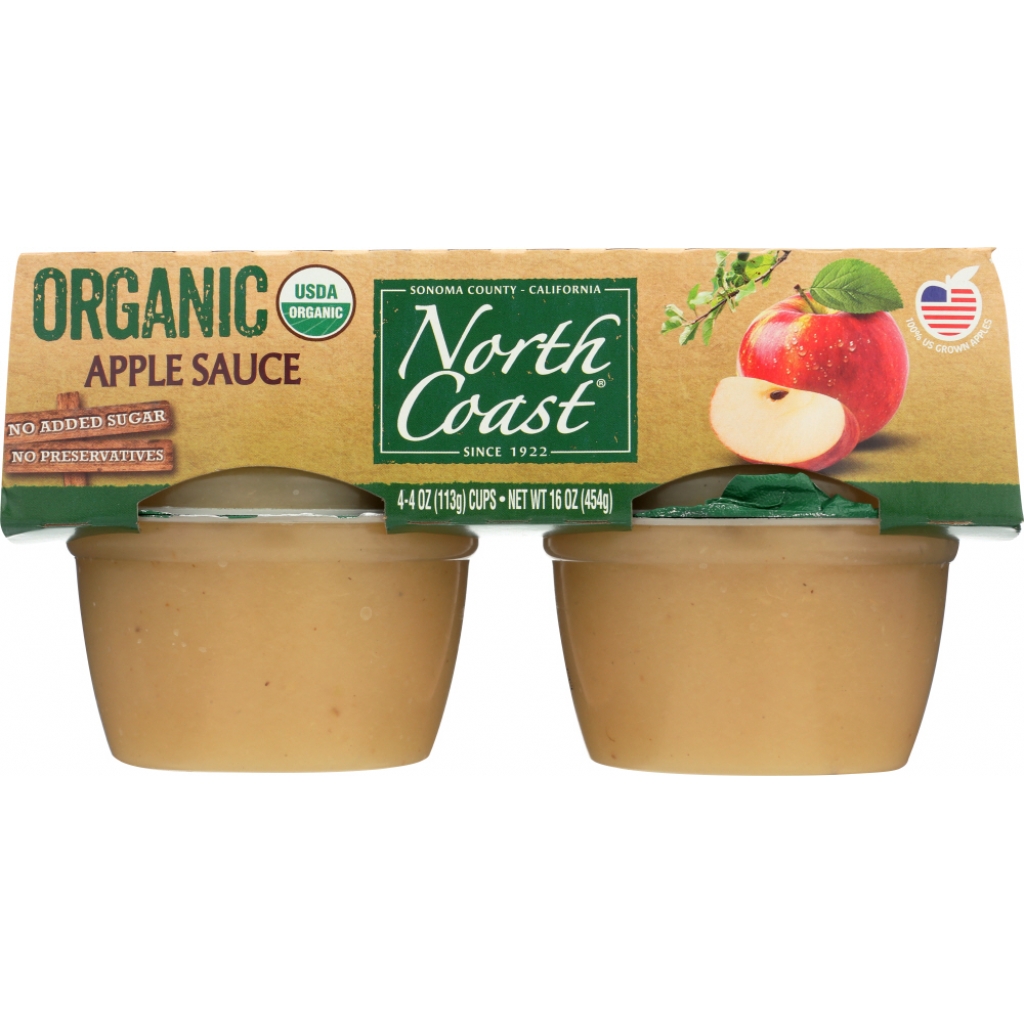 Organic Applesauce 4 Pack - 16 Oz