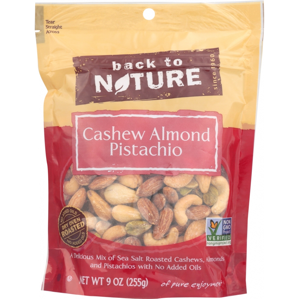 Nut Mix of Cashews, Almonds, and Pistachios - 9 oz