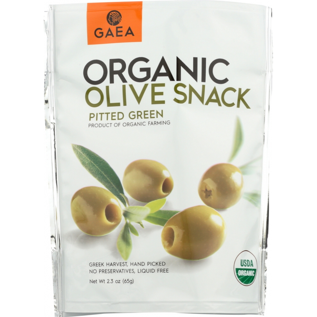 Organic Green Olive Snack Pack - 2.3 oz