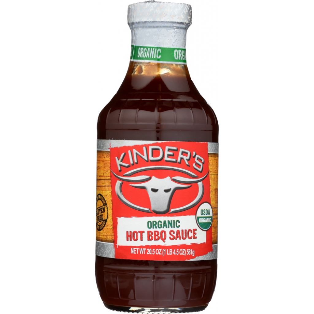 Kinder's Organic Hot BBQ Sauce - 20.5 oz