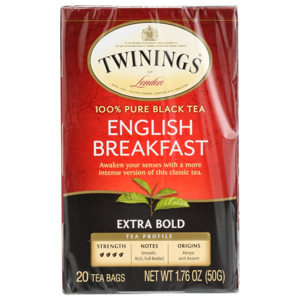 Bold English Breakfast Extra Bold Tea Bags - 20 Count