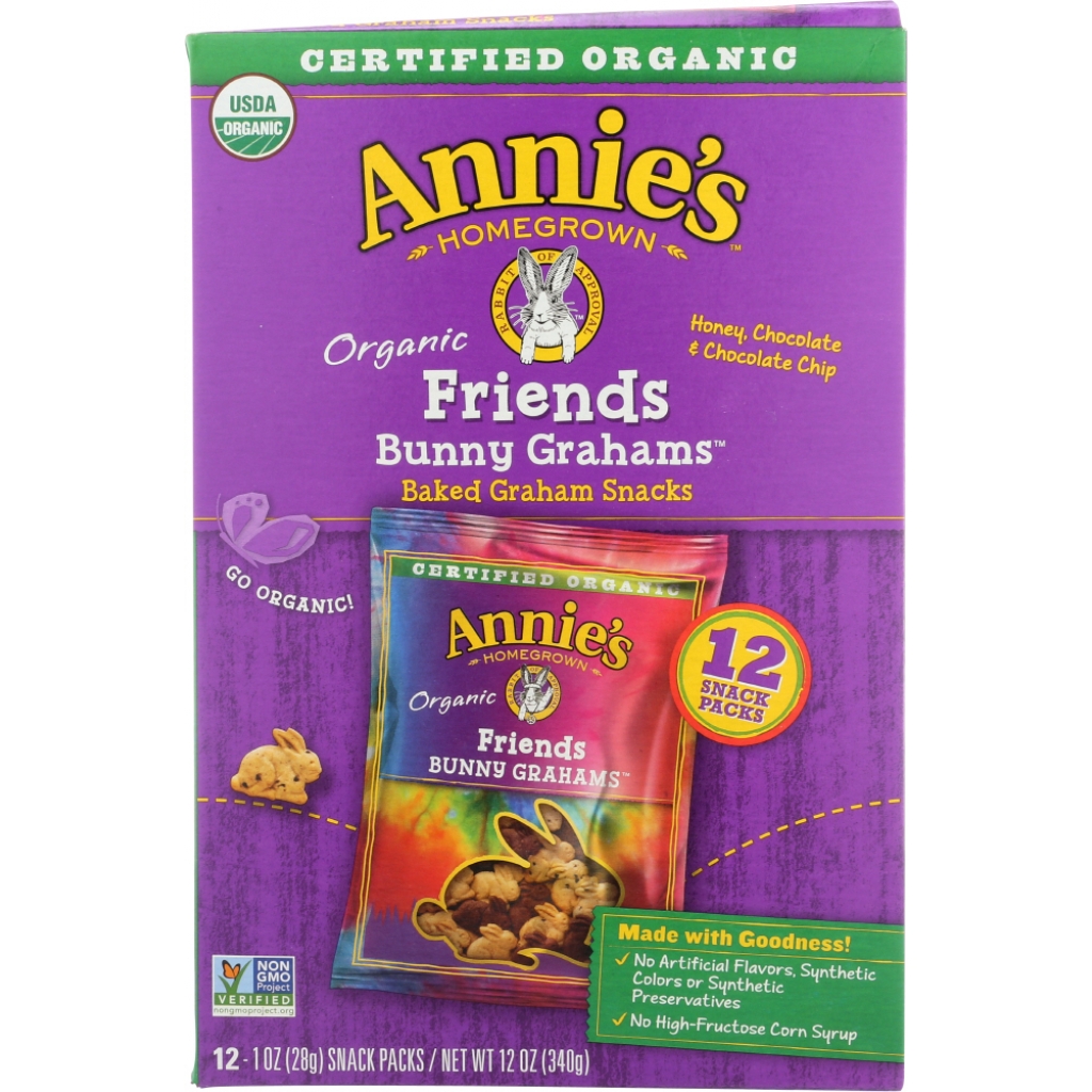 Organic Bunny Graham Friends - 12 Pack, 12 oz