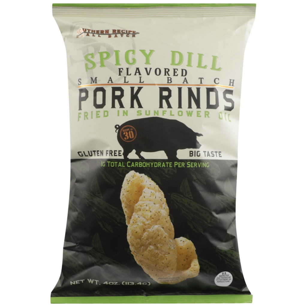 Spicy Dill Pork Rinds - 4 oz